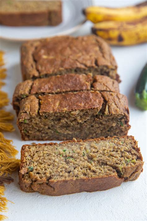 Healthy Oatmeal Zucchini Banana Bread The Roasted Root