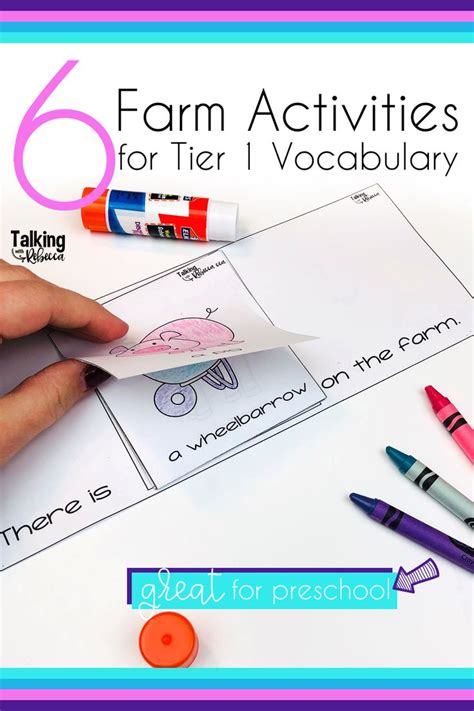 Low Prep Tier Vocabulary Farm Unit Activities Farm Unit