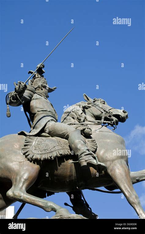 Statue of Francisco Morazan on horseback, Plaza Morazan, Tegucigalpa ...