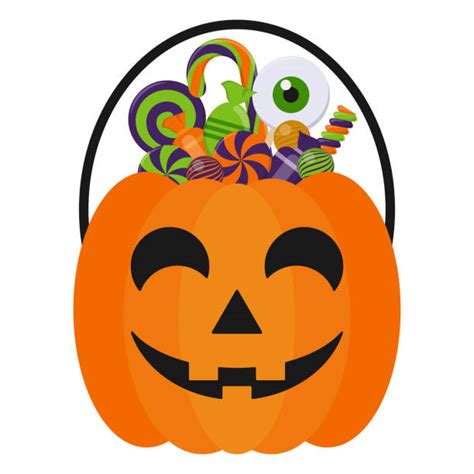 Halloween Candy Bucket Clipart | The Cake Boutique