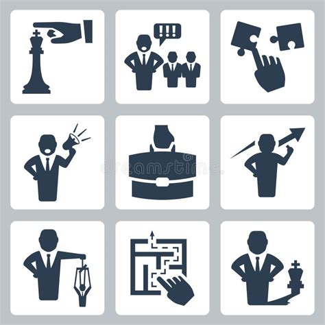 Vector War Icons Set Stock Vector Illustration Of Modern 34986138