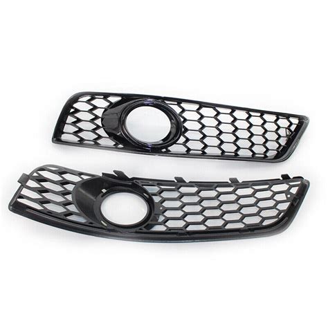 For Audi A P Mesh Honeycomb Bumper Fog Light Grill Grille