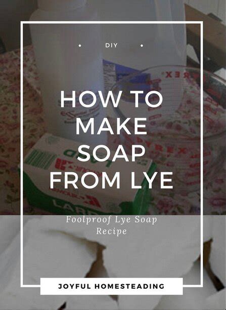 Lye Soap Recipe For A Simple Easy To Make Soap