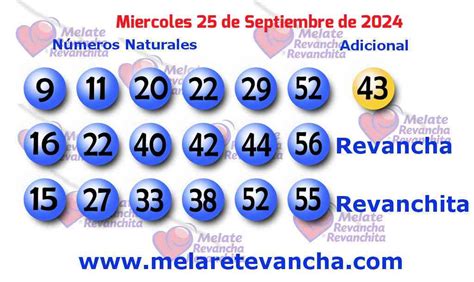 Melate Resultados Del Melate Retro Revancha Y Revanchita