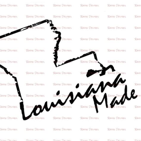 Louisiana Outline Svg Louisiana Vector File Louisiana Etsy