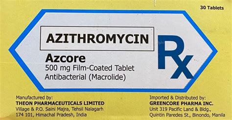 Azcore Azithromycin Mg Film Coated Tablet S Price In The