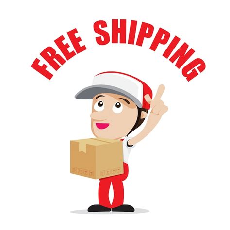 Premium Vector Smile Delivery Man Cartoon