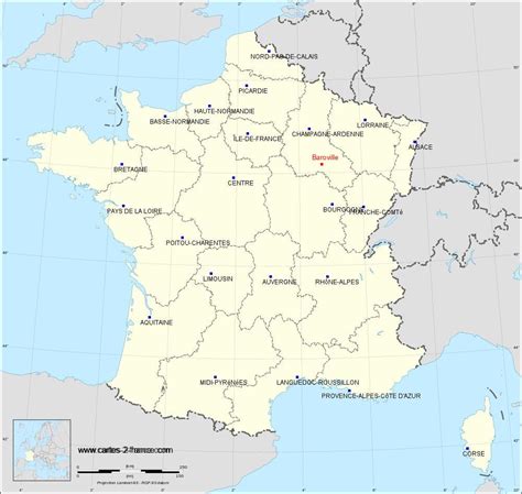 CARTE DE BAROVILLE Situation géographique et population de Baroville