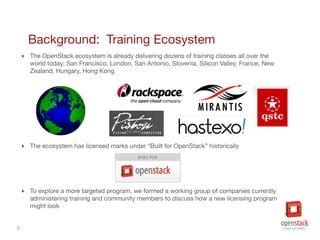 Openstack Training Certifications Ppt