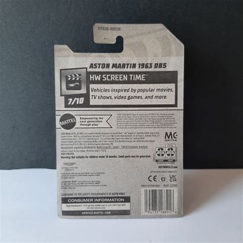 Mattel Other Aston Martin 963 Db5 Hot Wheels 224 Screen Time Collection 60 Years Edition