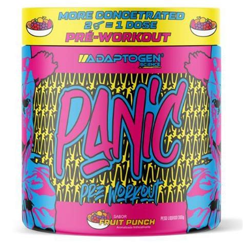 Panic Pré treino Super Concentrado 300g Adaptogen Pré Treino