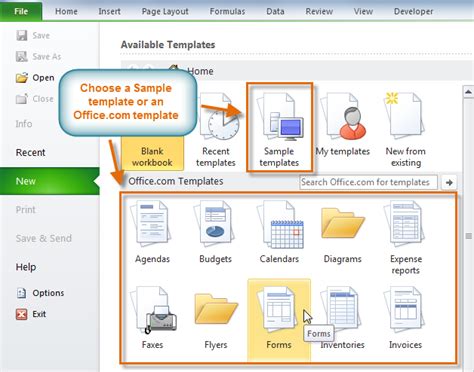 Making An Excel Template