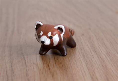 Little Red Panda Totem Polymer Clay By Lifedancecreations On Deviantart