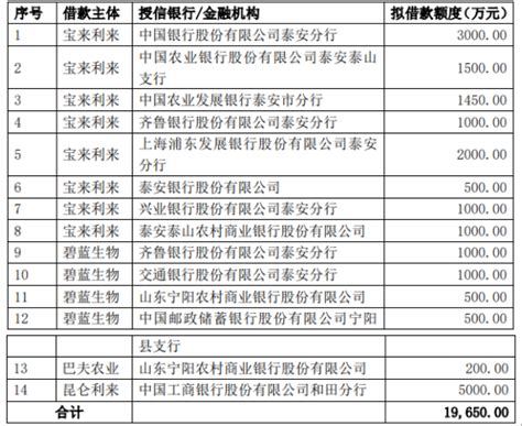 宝来利来及全资子公司2023年度拟向金融机构申请总额不超过197亿贷款授信额度 新闻频道 和讯网