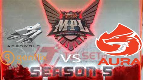 Match 1 Genflix Aerowolf Vs Aura MPL Season 5 Week 5 Day 1 YouTube