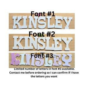 Custom Nursery Wall Letters Decorative Letters - Etsy