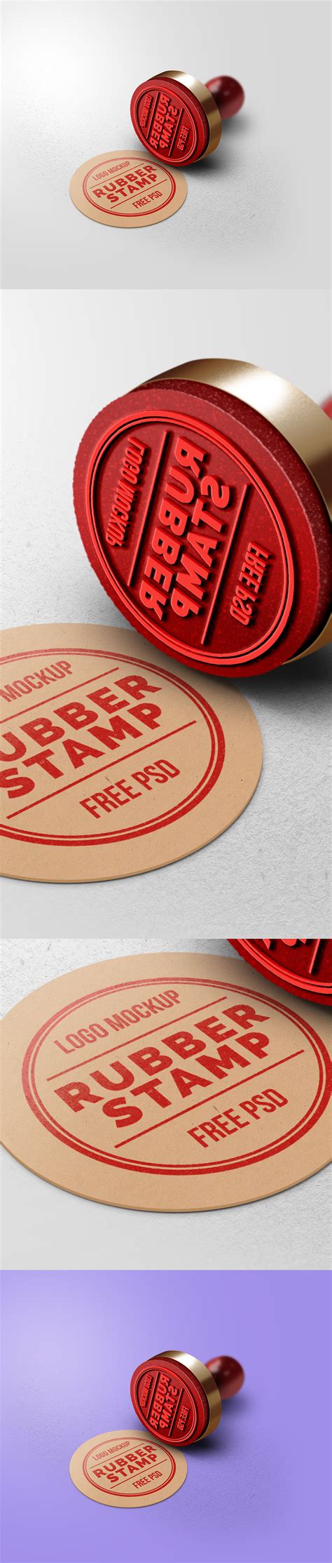 Rubber Stamp Logo Mockup - GraphicsFuel