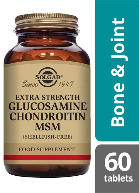 Extra Strength Glucosamine Chondroitin Msm Shellfish Free Tabs Solgar