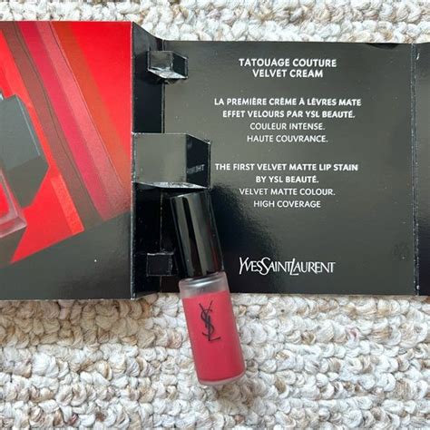 Yves Saint Laurent Makeup Brand New Ysl Tatouage Couture Velvet Cream Nude Emblem Lip