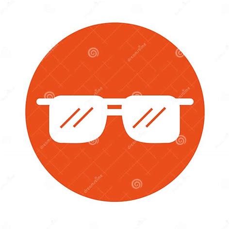 Round Icon Sunglasses Cartoon Stock Vector Illustration Of Icon Modern 94122701