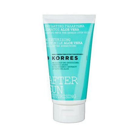 Korres Ks Lait Corporel Apr S Soleil Aloe Vera Ml