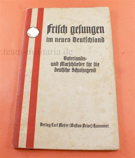 Liederbuch Der Hj Frisch Gesungen Vaterlands Und Marschlieder