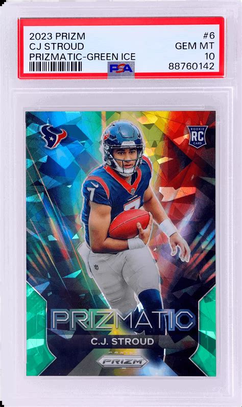 Cj Stroud Prizm Prizmatic Green Ice Psa Price Guide