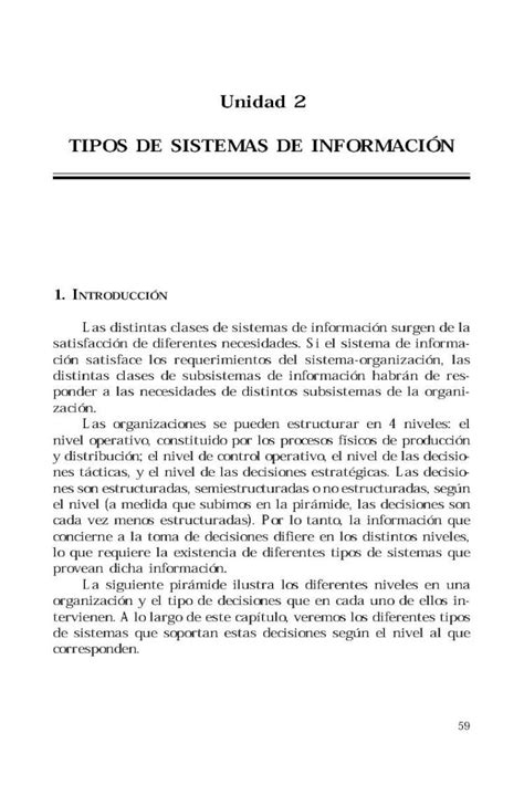 PDF Unidad 2 TIPOS DE SISTEMAS DE INFORMACIîN59 Unidad 2 TIPOS DE