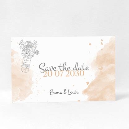 Save The Date Bouquet Sauvage Le Faire Part Fran Ais Fr