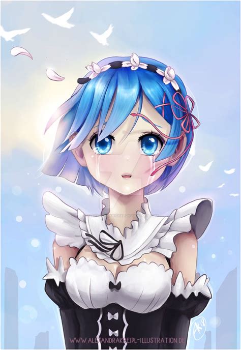 Rem Fanart Re.Zero by AlexandraKnickel on DeviantArt