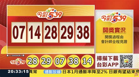 💰今彩539 113228 中獎號碼💰第113000051期《今彩539開獎號碼》