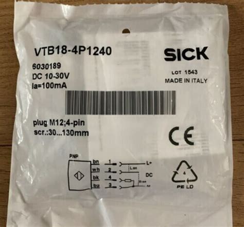 1PC New SICK Photoelectric Switch VTB18 4P1240 Induction Sensor EBay