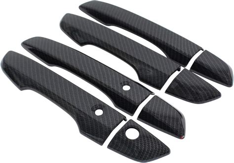 Newyall Carbon Fiber Exterior Door Handle Covers For Honda Civic 2016 2021 Outer