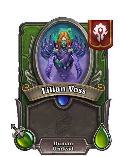 Mercenarieslilian Voss Hearthstone Wiki