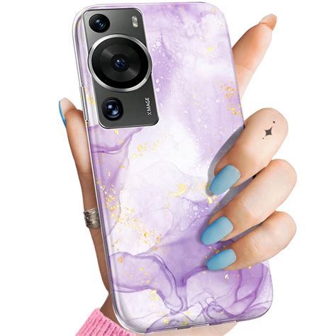 Etui Do Huawei P P Pro Wzory Fioletowe Fiolet Kszta Ty Obudowa