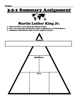 Martin Luther King Jr Worksheet Packet Assignments By Bac Education