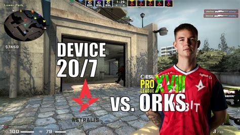 Device POV 20 7 On OVERPASS Astralis Vs ORKS At ESL Pro League