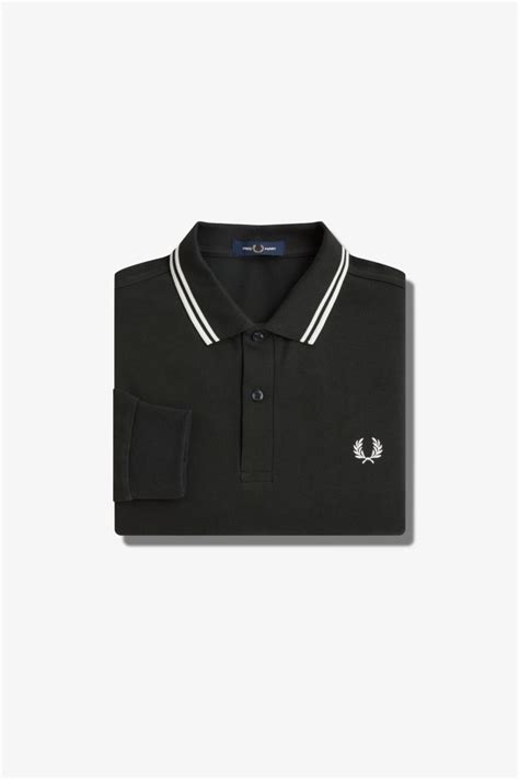 Fred Perry LS Twin Tipped Shirt Groen T50 Op Mike S Just For Men