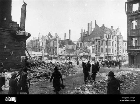 The destroyed Augsburg, 1944 Stock Photo - Alamy