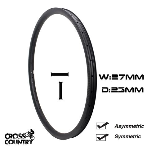 Supply 29er Mtb Xc Rims 27mm Width 23mm Depth Asymmetric Symmetric