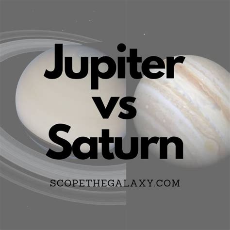 Jupiter vs Saturn (The Similarities And Differences) | Scope The Galaxy