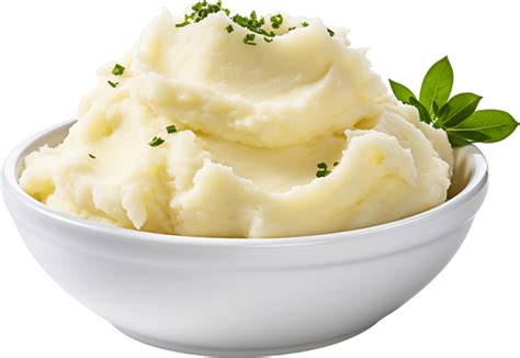 Ai Generated Mashed Potato On A Bowl 35594282 Png