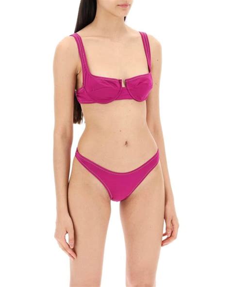 Reina Olga Brigitte Bikini Set In Pink Lyst