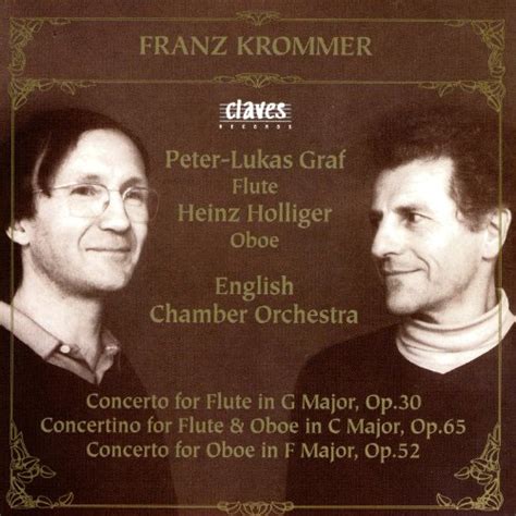 Écouter Franz Krommer Flute Oboe Concertos de Peter Lukas Graf