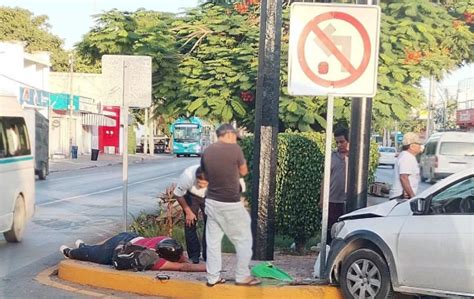 Atropellan A Mujer En Moto En El Centro De Playa Del Carmen Quintana