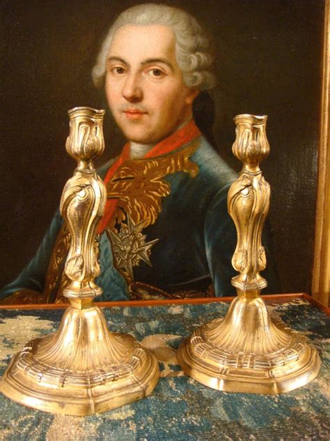 Proantic Paire De Flambeaux Louis Xv En Bronze Dor Epoque Xviii