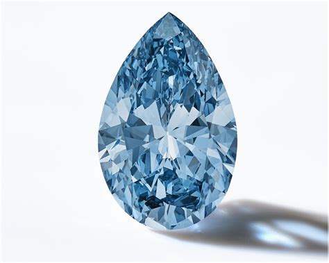 苏富比日内瓦将拍卖一颗11 16ct“laguna Blu”水滴形艳彩蓝钻，估价超过2500万美元 我爱钻石网官网