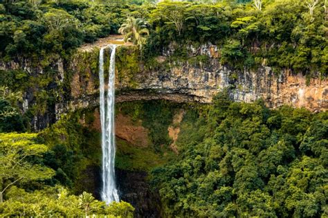 viewpoint, tree, falling water, chamarel, blurred motion, chamarel ...