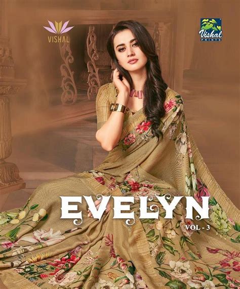 Vishal Prints Evelyn Vol Printed Fancy Fabric Sarees Collection At