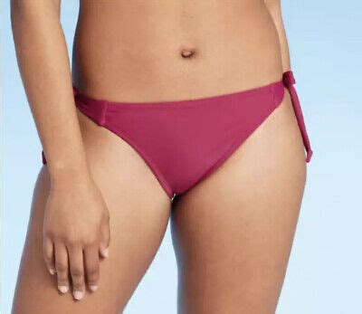 Women S Side Tie Hipster Bikini Bottom Shade Shore Berry